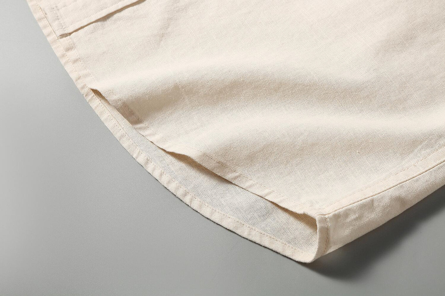 Loose Fit Linen Short Sleeve Shirt