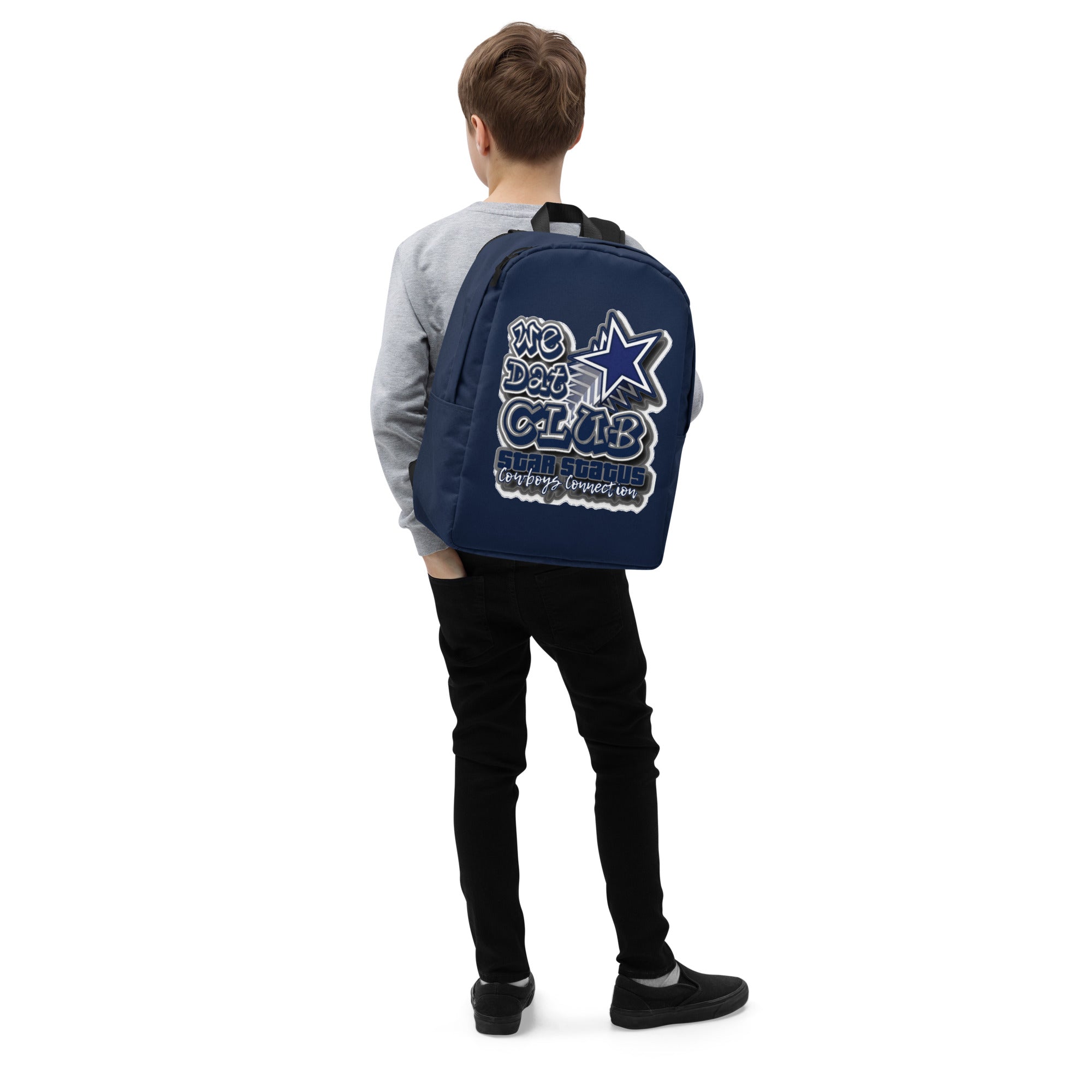 We Dat Club Minimalist Backpack Blue