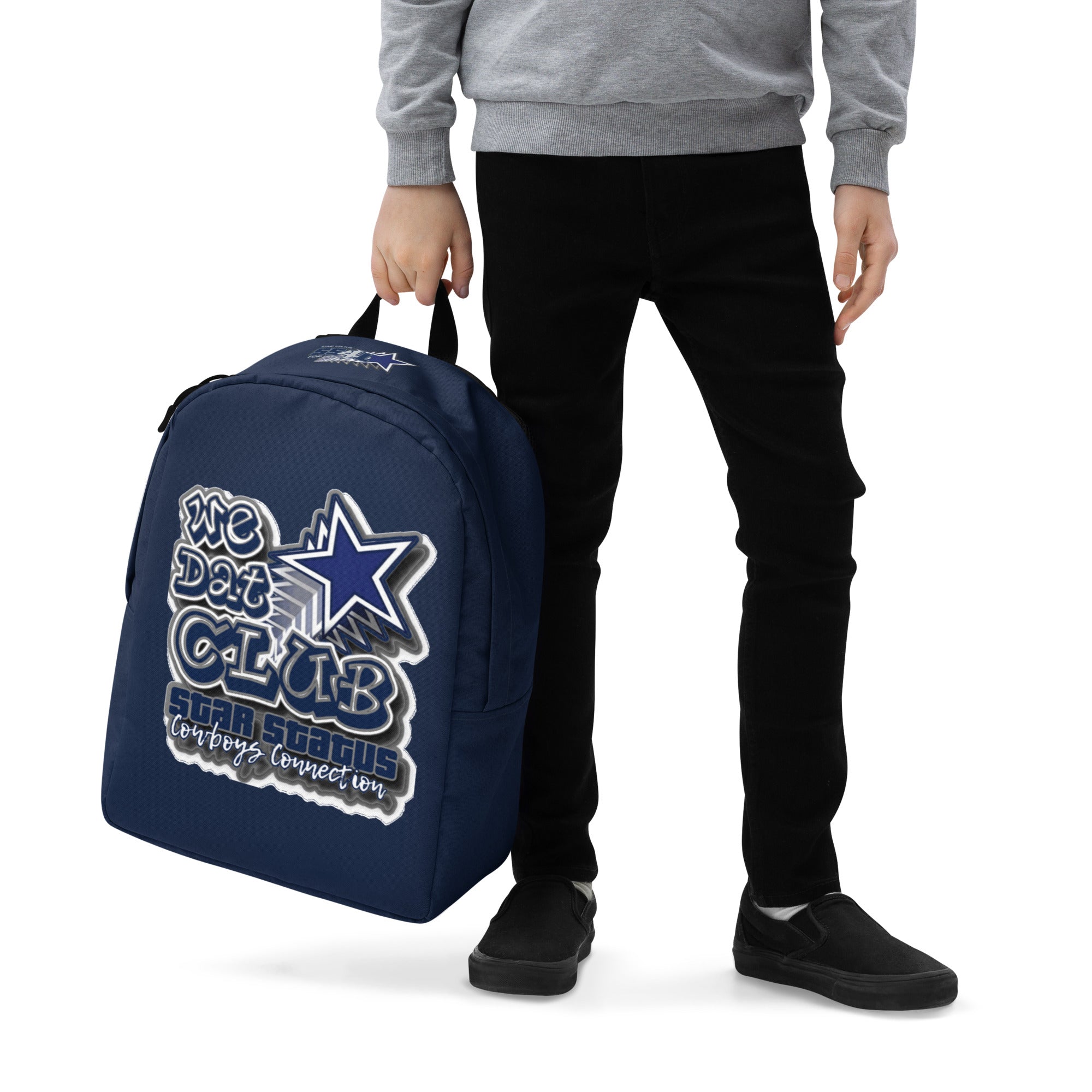 We Dat Club Minimalist Backpack Blue