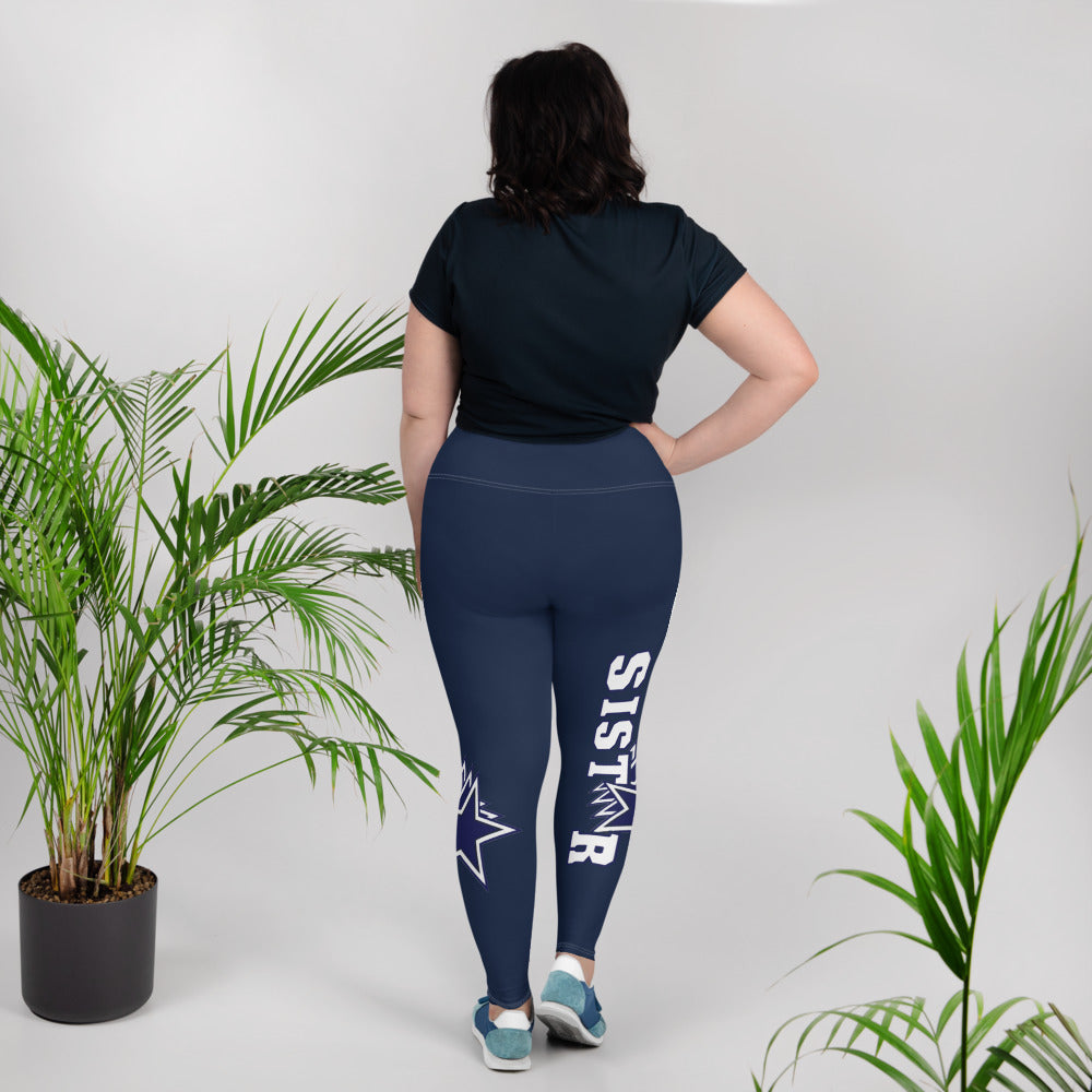 Sistar Blue  Plus Size Leggings