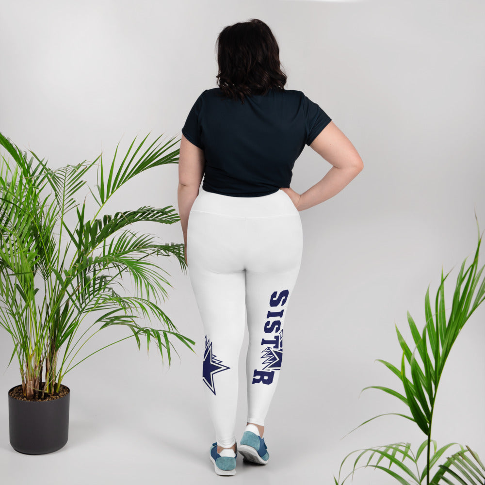 Sistar White  Plus Size Leggings