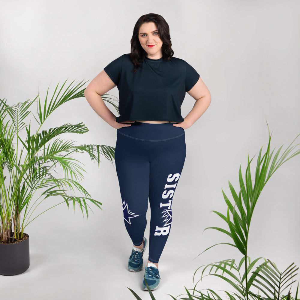 Sistar Blue  Plus Size Leggings