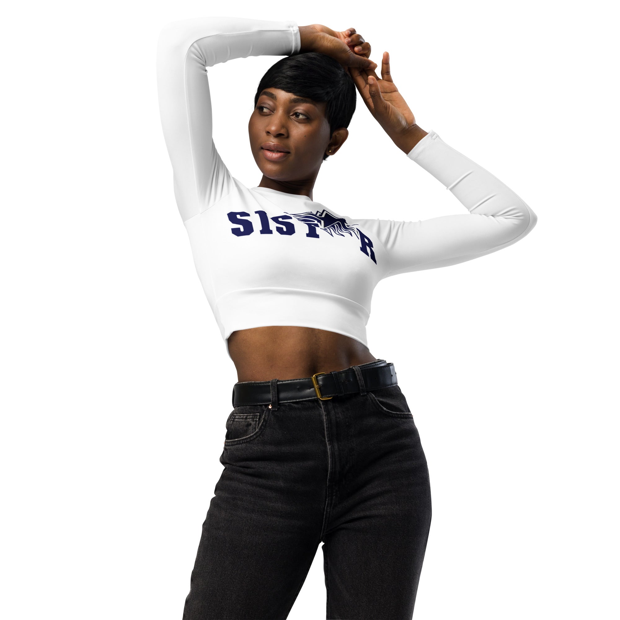 Sistar long-sleeve crop top