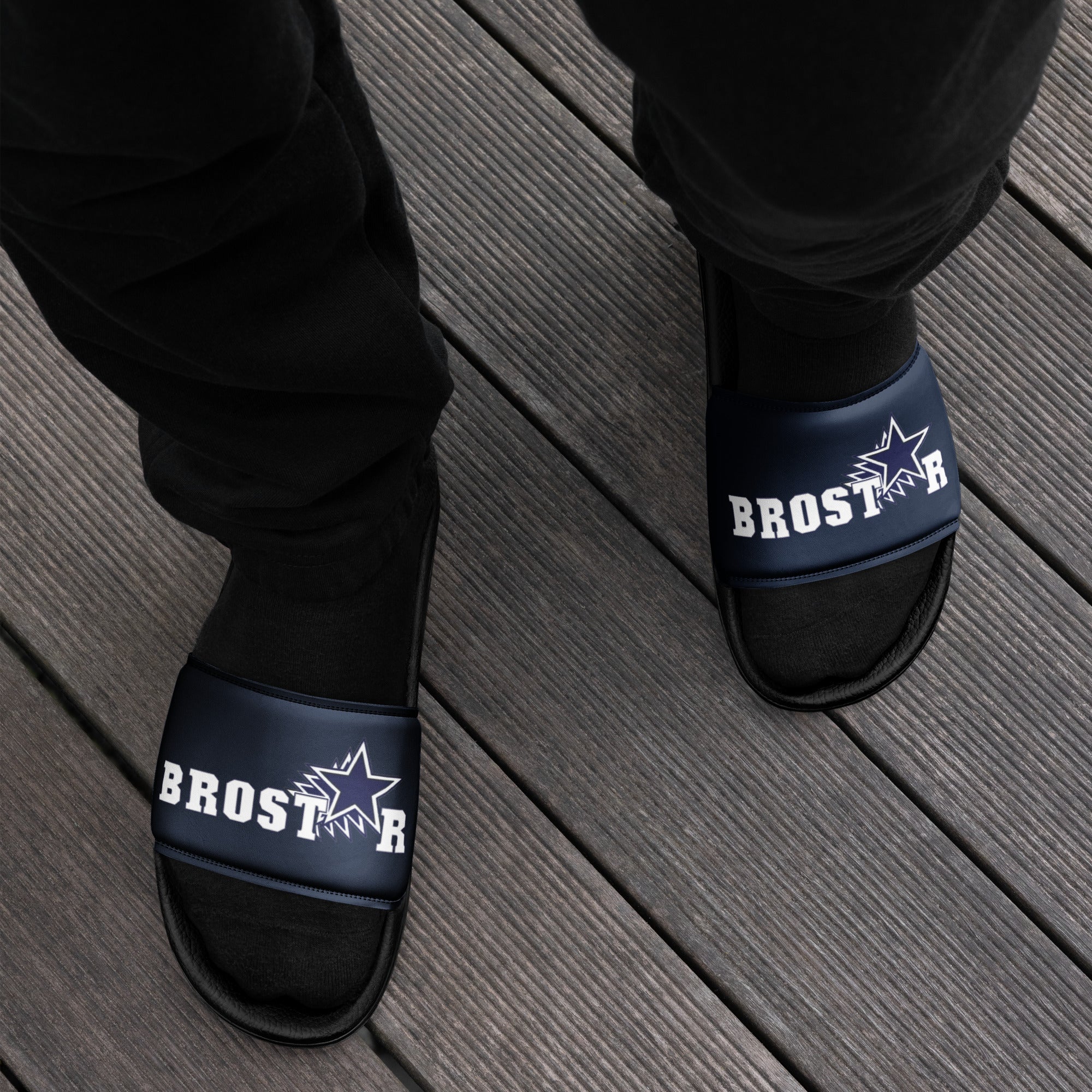 Brostar Blue Men’s slides