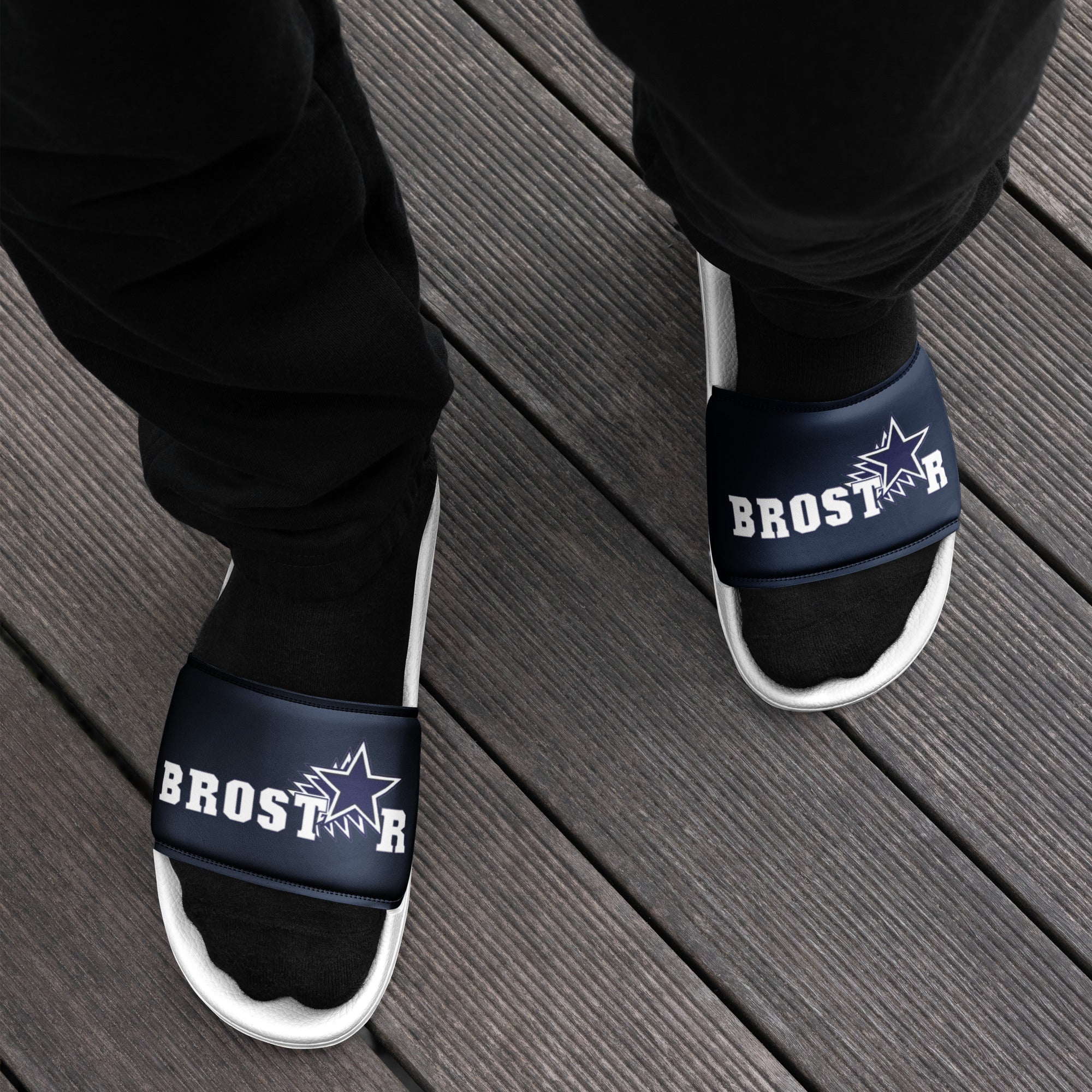 Brostar Blue Men’s slides