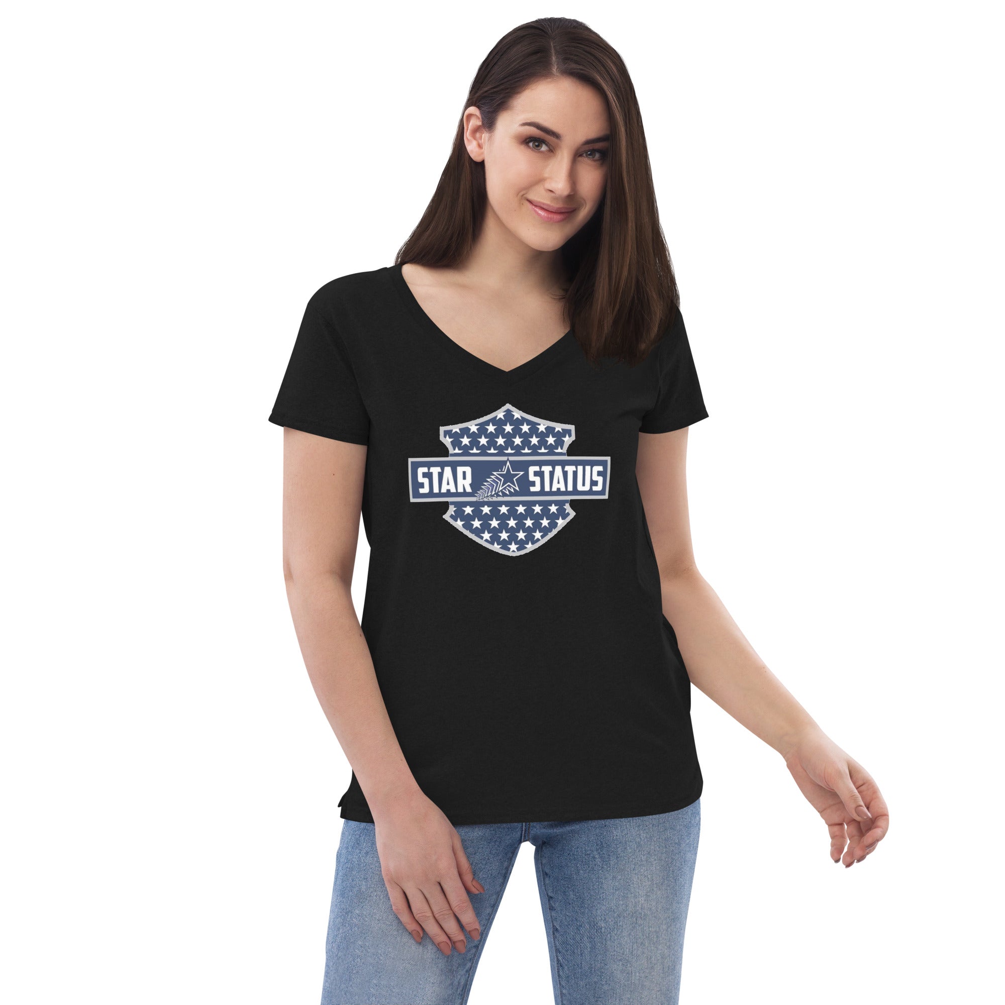 SS H Sign Women’s recycled v-neck t-shirt