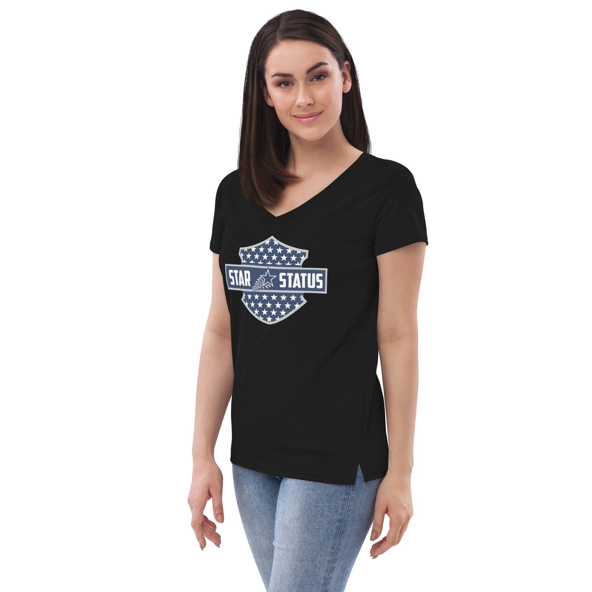 SS H Sign Women’s recycled v-neck t-shirt