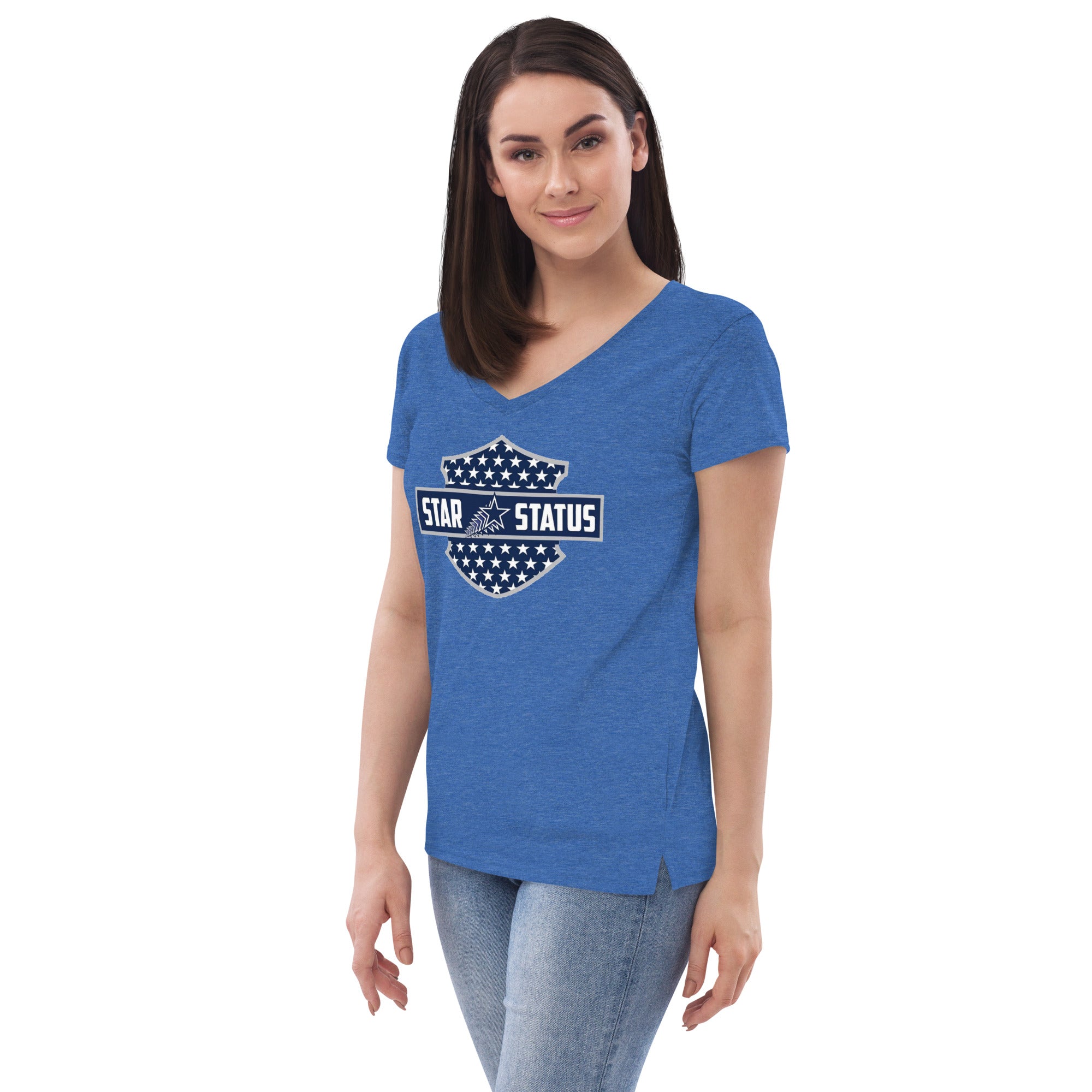 SS H Sign Women’s recycled v-neck t-shirt