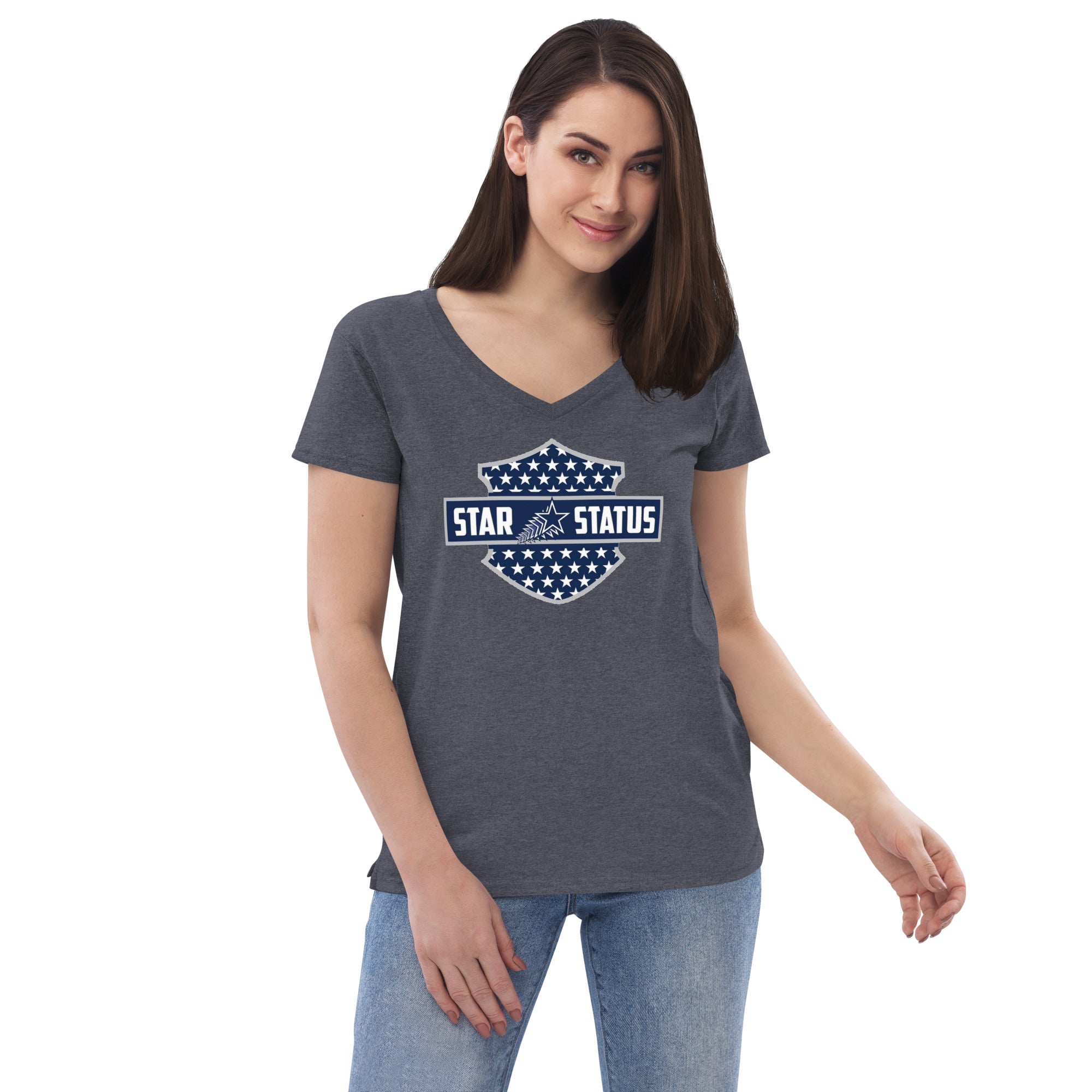 SS H Sign Women’s recycled v-neck t-shirt