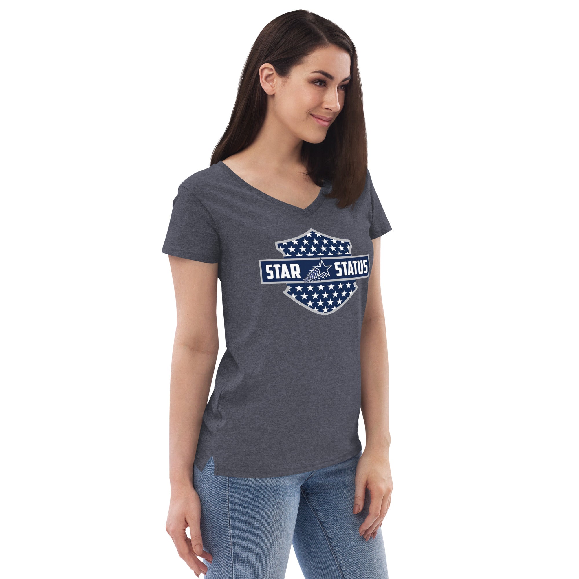 SS H Sign Women’s recycled v-neck t-shirt