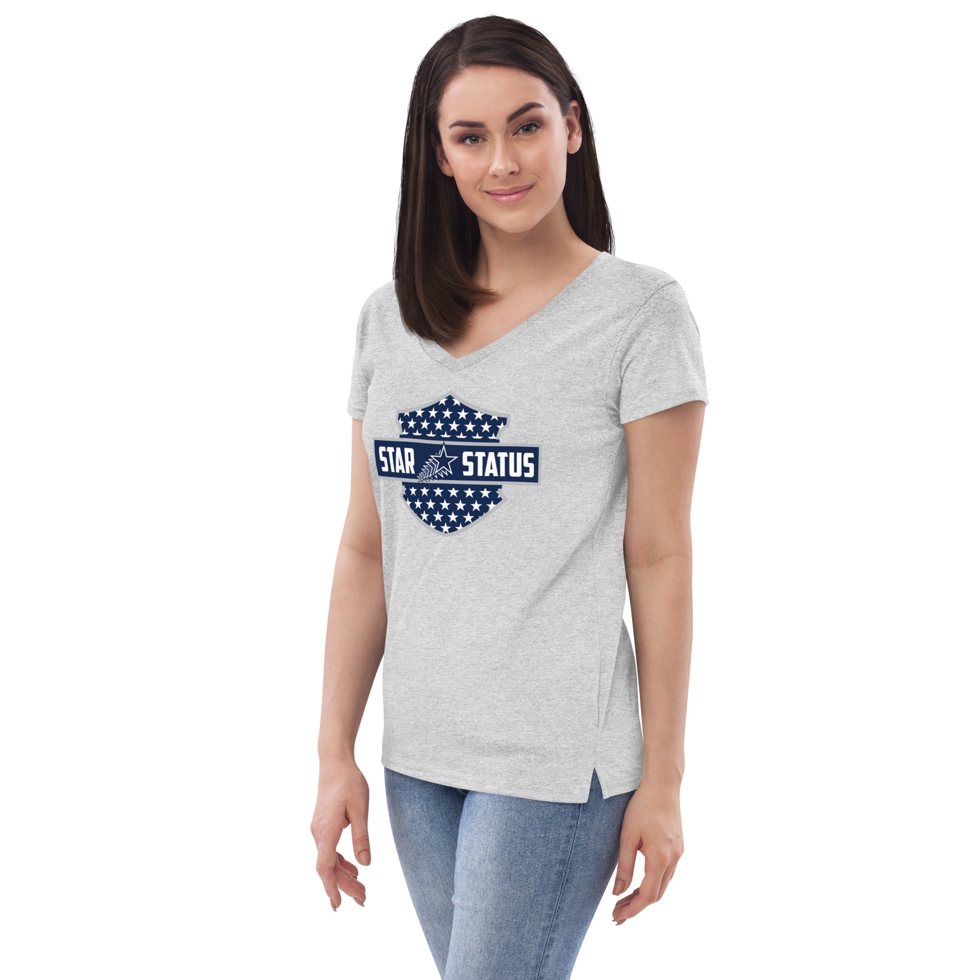 SS H Sign Women’s recycled v-neck t-shirt